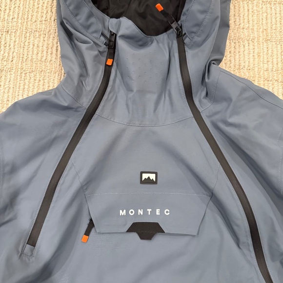 Montec Doom W Snowboard Ski Jacket Women Atlantic/Black XL US12 Side Zipper - Picture 2 of 12